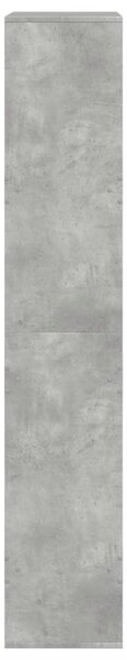 Betonszürke szerelt fa könyvespolc 100 x 33 x 175 cm
