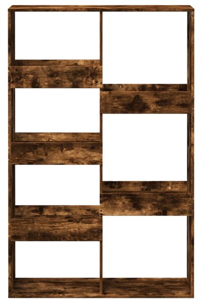 Füstös tölgy színű szerelt fa könyvespolc 100 x 33 x 155,5 cm