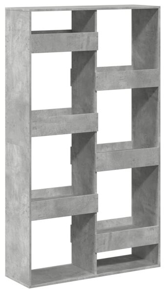 Betonszürke szerelt fa könyvespolc 100 x 33 x 175 cm