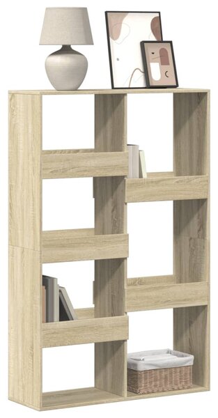 Sonoma tölgy színű szerelt fa könyvespolc 100 x 33 x 155,5 cm