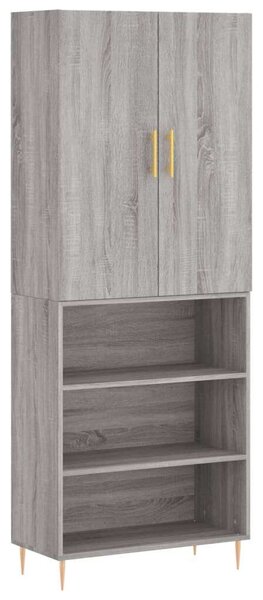 VidaXL szürke sonoma szerelt fa magasszekrény 69,5 x 34 x 180 cm