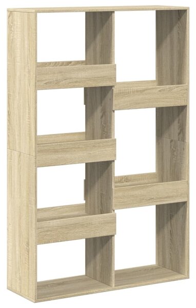 Sonoma tölgy színű szerelt fa könyvespolc 100 x 33 x 155,5 cm