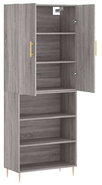 VidaXL szürke sonoma szerelt fa magasszekrény 69,5 x 34 x 180 cm