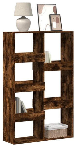 Füstös tölgy színű szerelt fa könyvespolc 100 x 33 x 155,5 cm