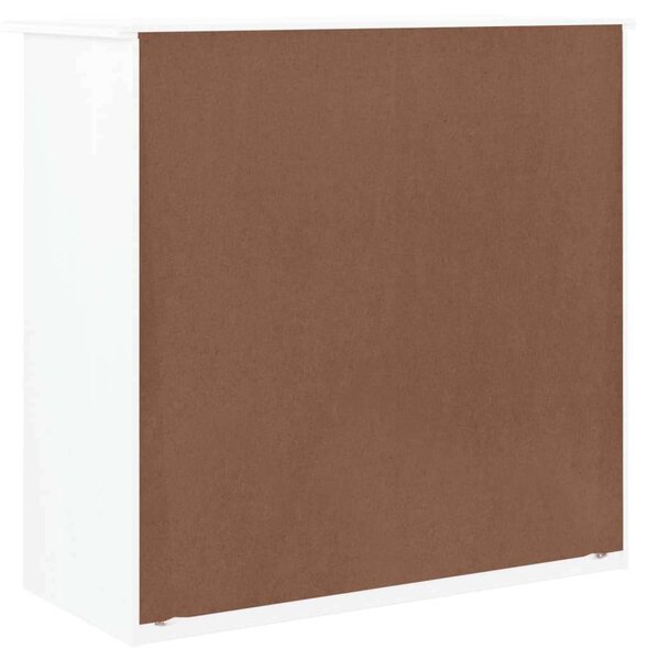 VidaXL Fehér Fenyőfa Komód - 5 Fiók - 77x35x73 cm
