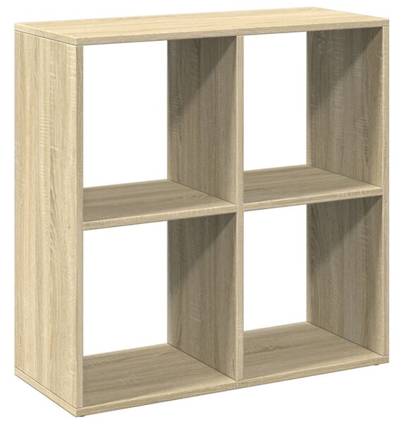 Sonoma tölgy szerelt fa elválasztó könyvespolc 69,5x29x69,5 cm