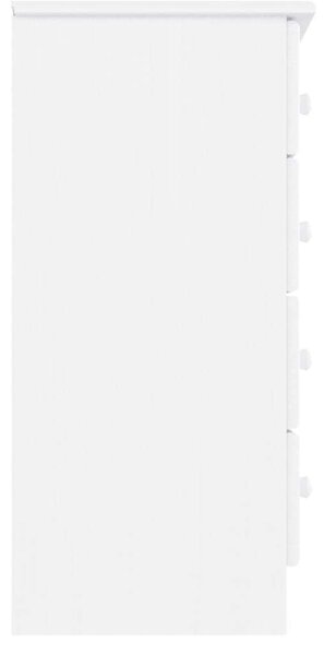 VidaXL Fehér Fenyőfa Komód - 5 Fiók - 77x35x73 cm