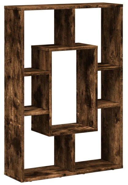 Füstös tölgy színű szerelt fa könyvespolc 63 x 20 x 90 cm