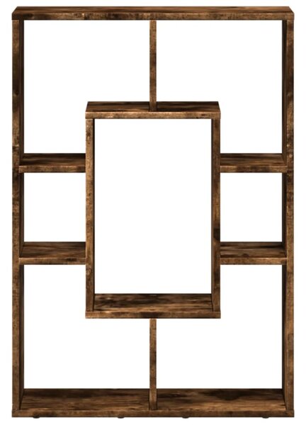 Füstös tölgy színű szerelt fa könyvespolc 63 x 20 x 90 cm
