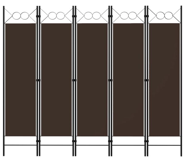 Barna 5 paneles paraván 200 x 180 cm