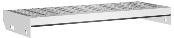 Horganyzott acél rácsos lépcsőfok 60 x 24 x 7 cm