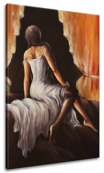 Gario Kézzel festett kép Szép lány Méret: 70 x 100 cm