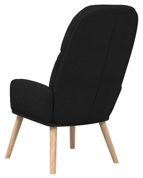 VidaXL Fekete Szövet Pihenőfotel - Modern Design
