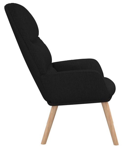 VidaXL Fekete Szövet Pihenőfotel - Modern Design
