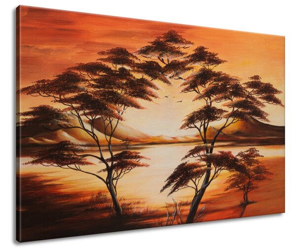 Gario Kézzel festett kép Gyönyöru Afrika Méret: 120 x 80 cm
