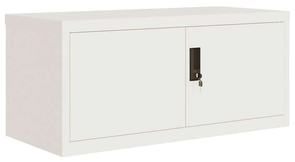 VidaXL Akasztós Fém Irattartó Szekrény - Fehér - 90x40x145 cm