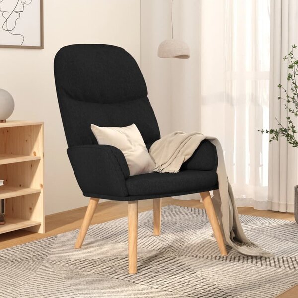 VidaXL Fekete Szövet Pihenőfotel - Modern Design