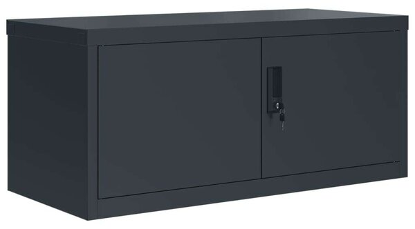 VidaXL antracitszürke acél irattartó szekrény 90 x 40 x 180 cm