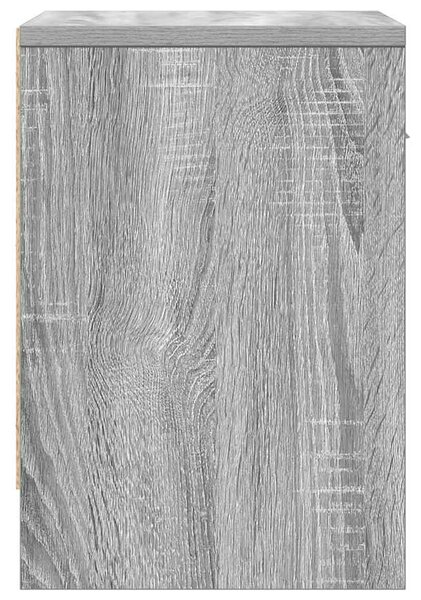 2 db szürke sonoma színű éjjeliszekrény fiókkal 39x28x41 cm