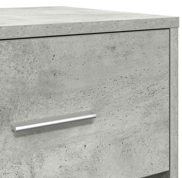 2 db betonszürke éjjeliszekrény fiókkal 40x34x50 cm