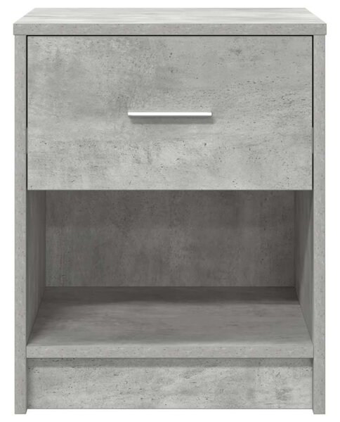 2 db betonszürke éjjeliszekrény fiókkal 40x34x50 cm