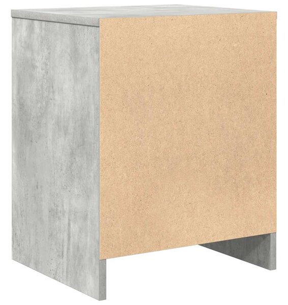 2 db betonszürke éjjeliszekrény fiókkal 40x34x50 cm