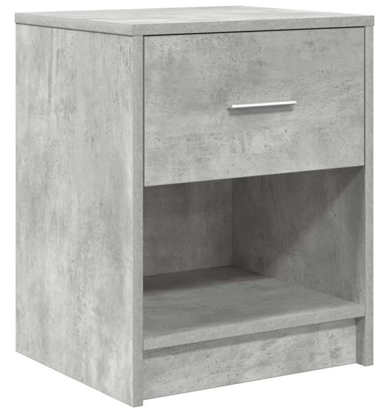 2 db betonszürke éjjeliszekrény fiókkal 40x34x50 cm
