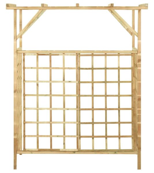 Impregnált fenyőfa kerti pergola 2 szemeteskukához