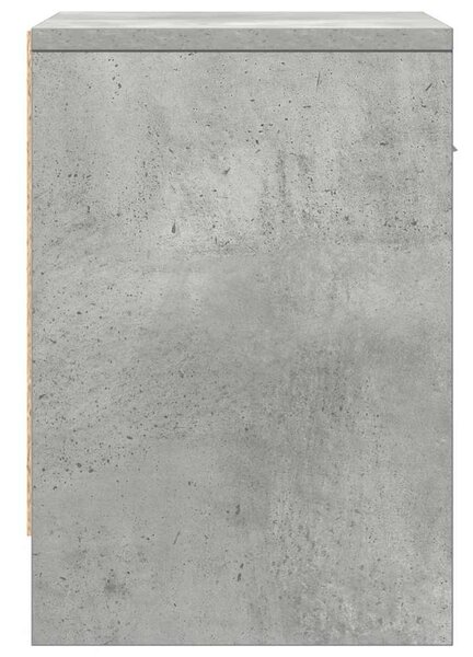 Betonszürke éjjeliszekrény fiókkal 39x28x41 cm