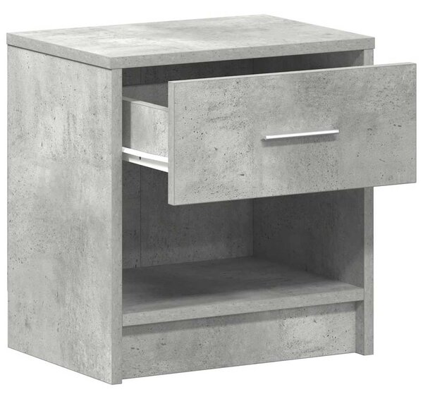 Betonszürke éjjeliszekrény fiókkal 39x28x41 cm