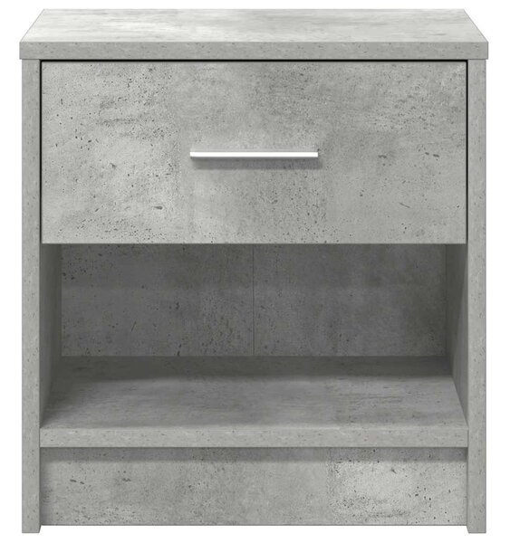 Betonszürke éjjeliszekrény fiókkal 39x28x41 cm