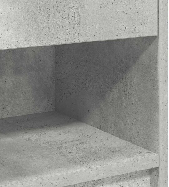 Betonszürke éjjeliszekrény fiókkal 39x28x41 cm