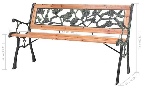 Fa kerti pad 122 cm