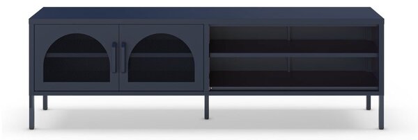 Sötétkék TV-állvány 160x50 cm Diora – Marckeric