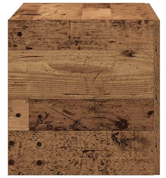 Antik fa színű szerelt fa faliszekrény 80x39x40 cm