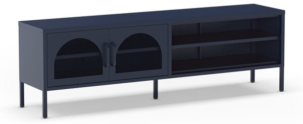 Sötétkék TV-állvány 160x50 cm Diora – Marckeric