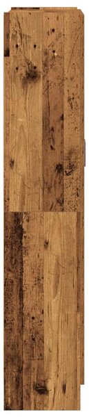 Antik fa színű szerelt fa magasszekrény 82,5 x 30,5 x 150 cm