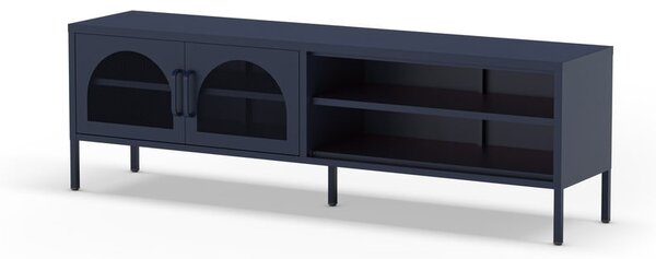 Sötétkék TV-állvány 160x50 cm Diora – Marckeric