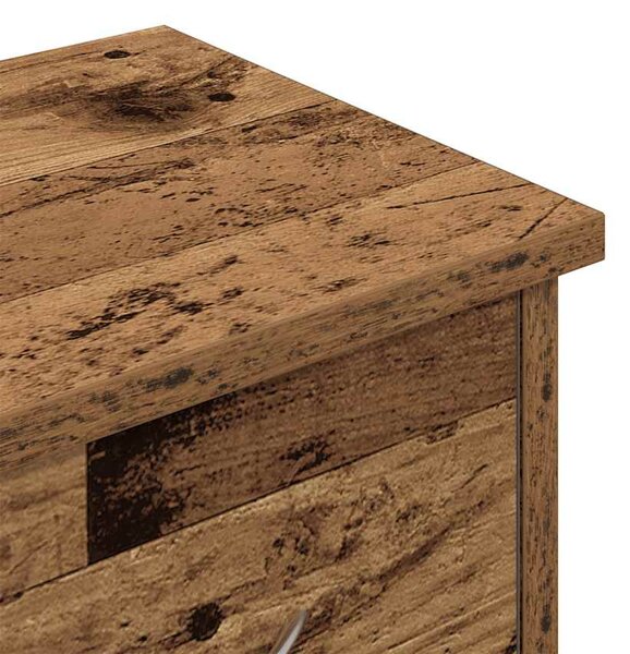 Antik fa színű szerelt fa faliszekrény 88x26x18,5 cm
