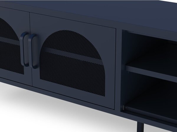 Sötétkék TV-állvány 160x50 cm Diora – Marckeric
