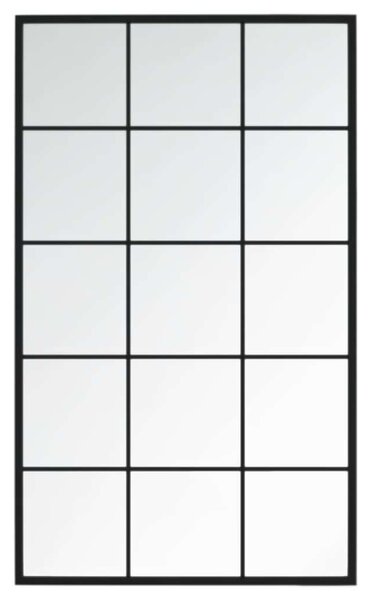 Tripla Fali Tükör - Fekete Fém Keret - 180x60 cm