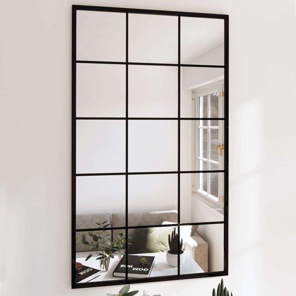 Tripla Fali Tükör - Fekete Fém Keret - 180x60 cm