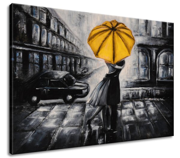 Gario Kézzel festett kép Sárga csók az esoben Méret: 100 x 70 cm