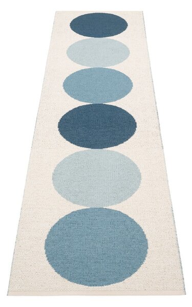 Kék-krémszínű kültéri-beltéri futószőnyeg 70x280 cm Otto Sky – Pappelina