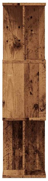 Könyves szekrény Régi fa 80x24x96 cm Gépelt fa