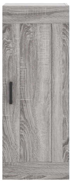 Szürke sonoma szerelt fa magasszekrény 34,5 x 34 x 180 cm