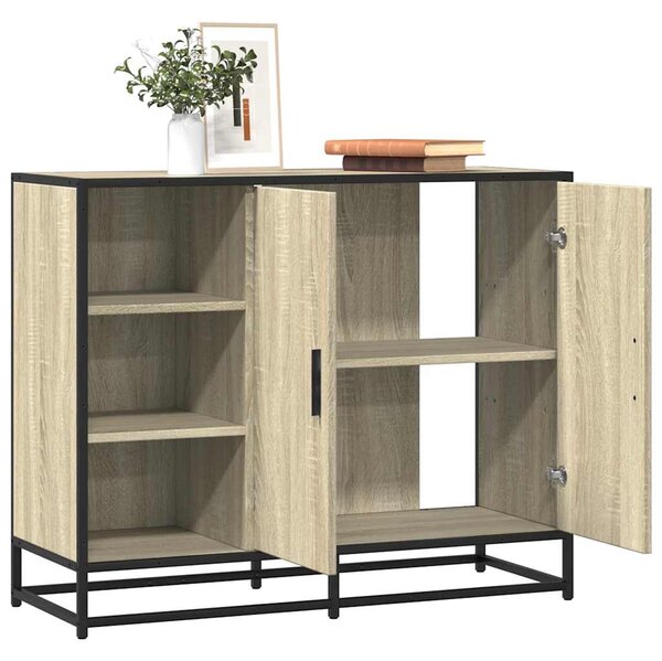 VidaXL sonoma tölgy színű szerelt fa tálalóasztal 92 x 35 x 76 cm
