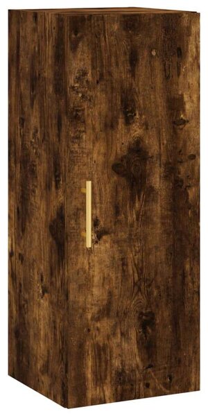 VIDAXL - Füstös Tölgy Magasszekrény - 34,5x34x180 cm