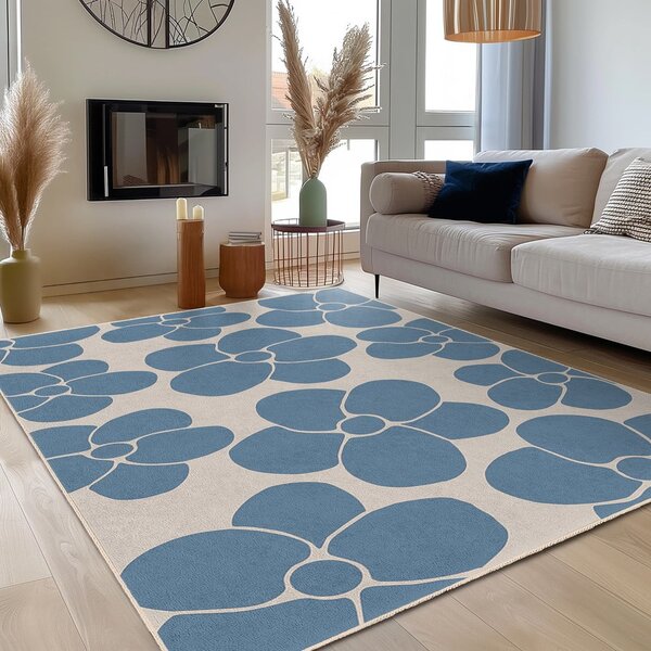 Kék mosható szőnyeg 60x100 cm Blue Meadow – Mila Home