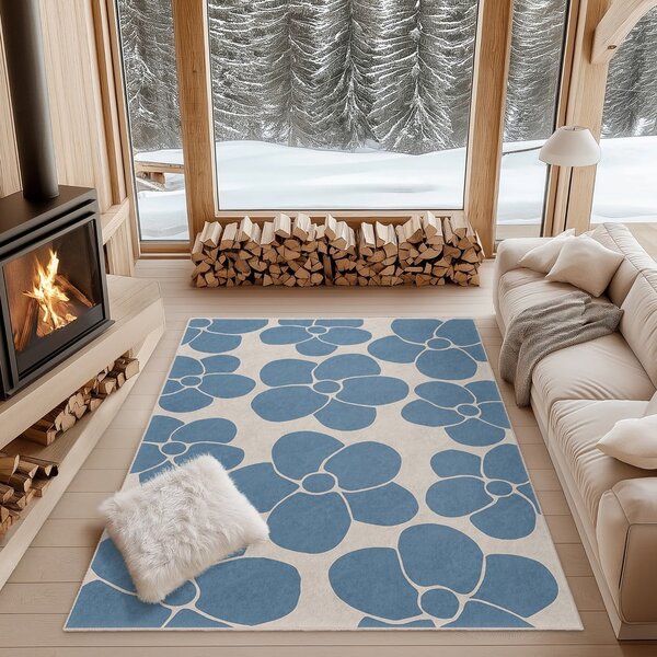 Kék mosható szőnyeg 60x100 cm Blue Meadow – Mila Home